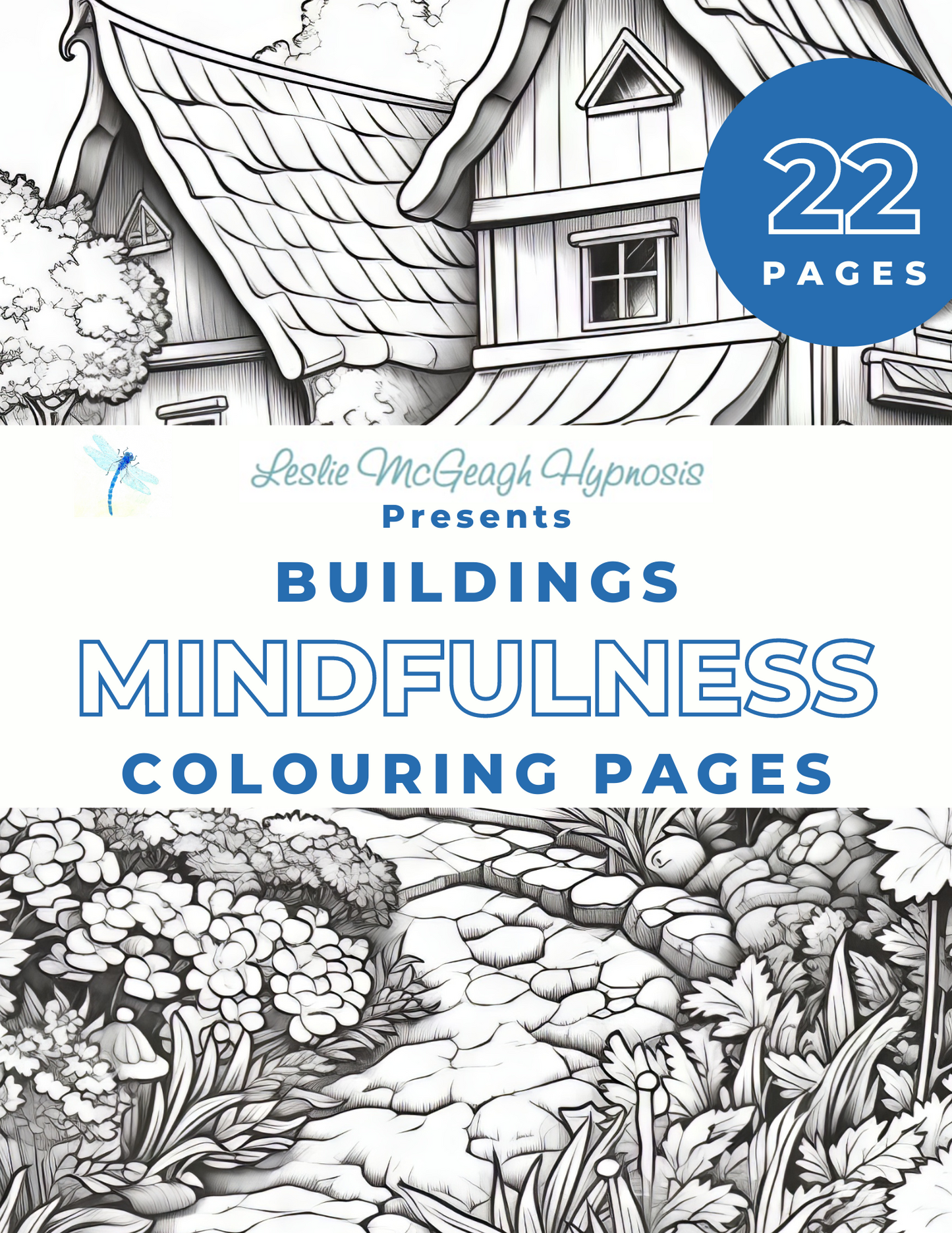 Buildings Mindfulness Colouring Pages